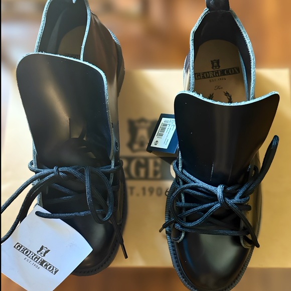 Fred Perry X George Cox Monkey Boot Black - Picture 2 of 10